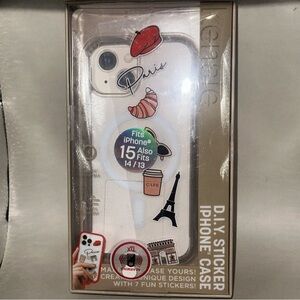Kensie DIY Sticker iPhone Case with Paris Theme